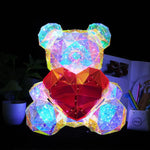 Gorgeous Shining LED Teddy Bear Holding a Red Heart