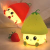 Silicone Strawberry LED Rechargeable Night Light