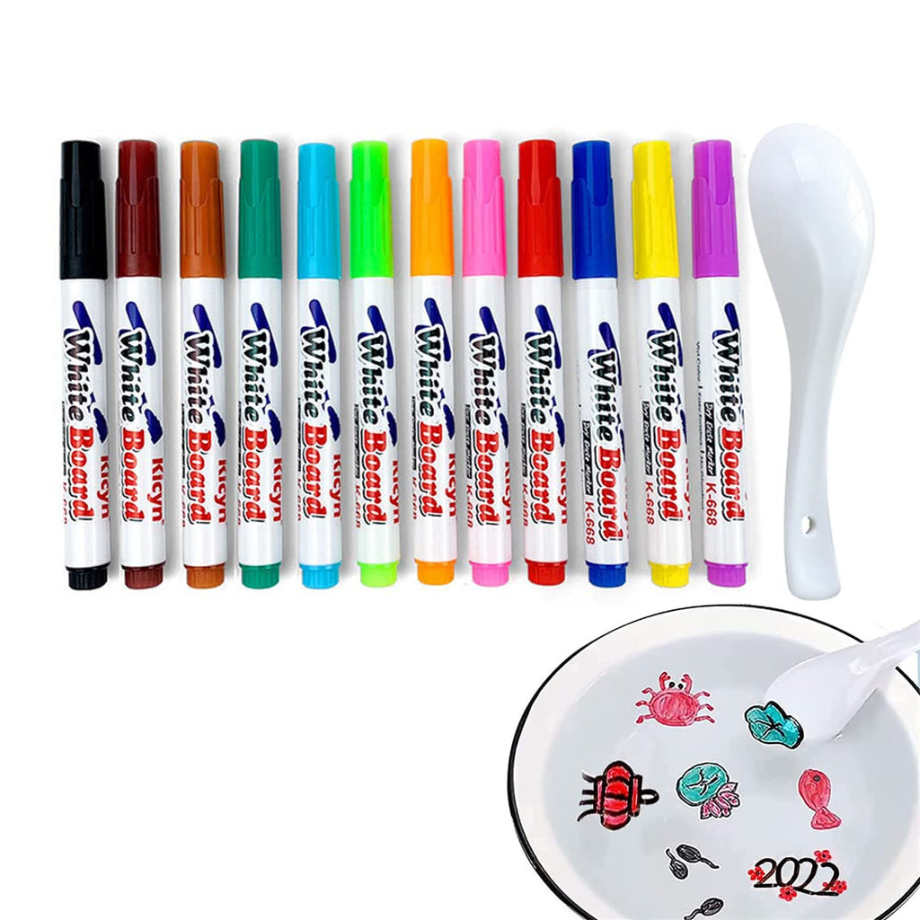 Magical 11 Colours Water Pen Set with Free Ceramic Spoon