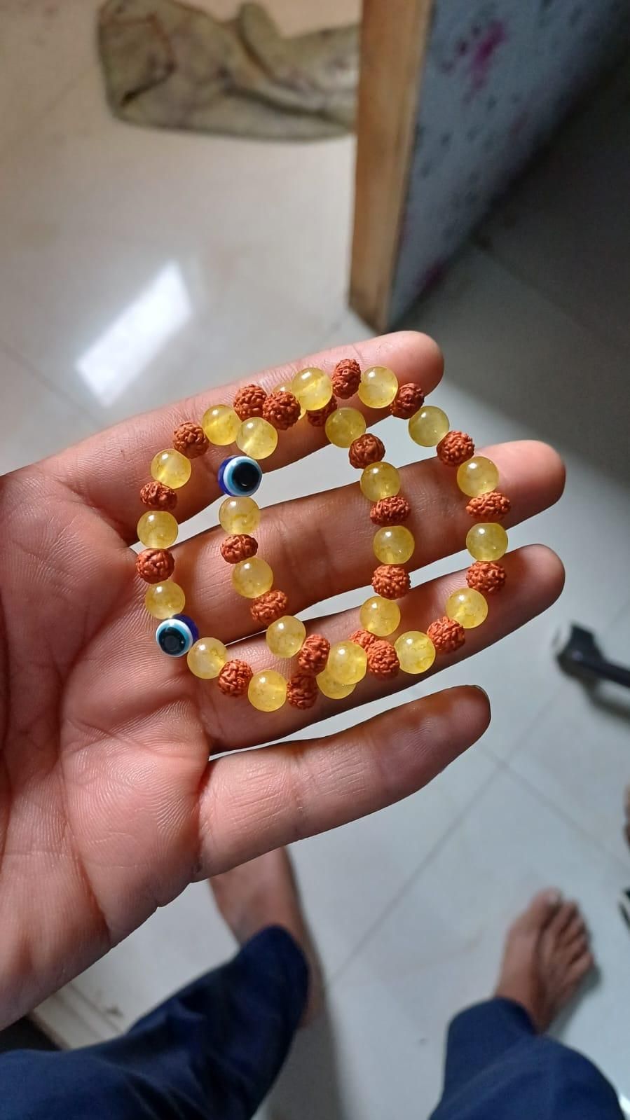 Buy 1 Get 1 Free | Rudraksha & Citrine Bracelet