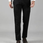 Solid Regular Fit Mens Formal Trouser