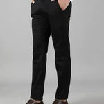 Solid Regular Fit Mens Formal Trouser