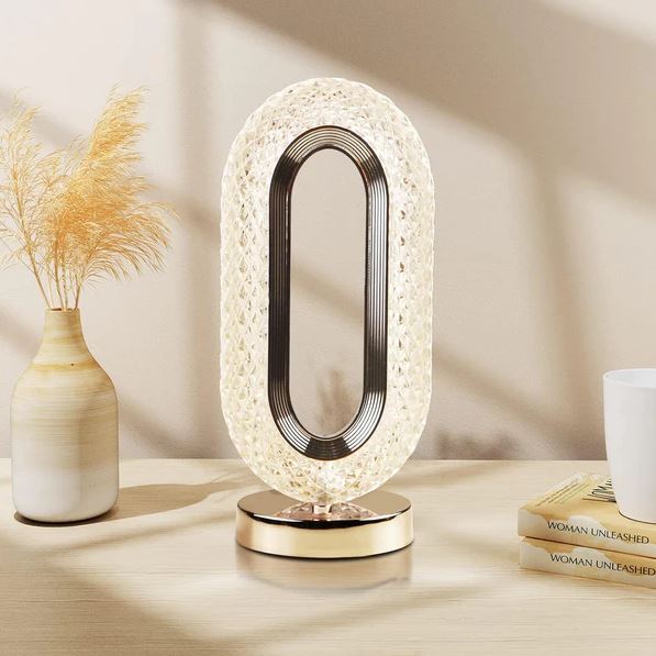 Oval Crystal Stand Night Lamp
