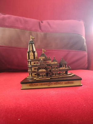 Shri Ram Mandir Ayodhya 3D Wooden Temple with light